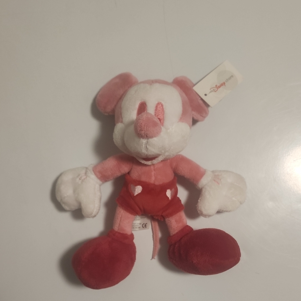 Disney Pink and Red Mickey Mouse Plush